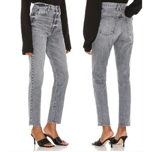 SLVRLAKE Beatnik Ultra High Rise Slim Rigid 90’s Mom Jean in Moonlight Size 27